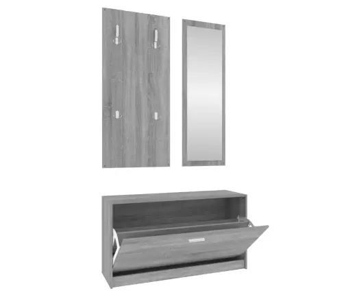 Kolm Ühes Kingakappide Komplekt, Hall Sonoma Tamm, Tehispuit