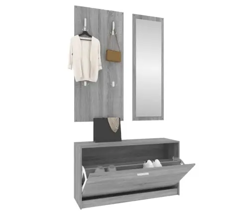 Kolm Ühes Kingakappide Komplekt, Hall Sonoma Tamm, Tehispuit