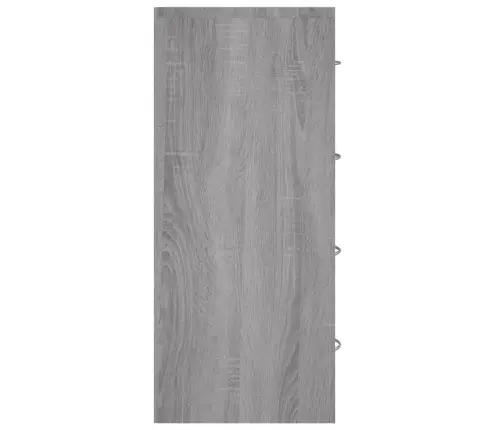 Kumode Ar 4 Atvilktnēm, 60X30,5X71 Cm, Pelēka Vidaxl