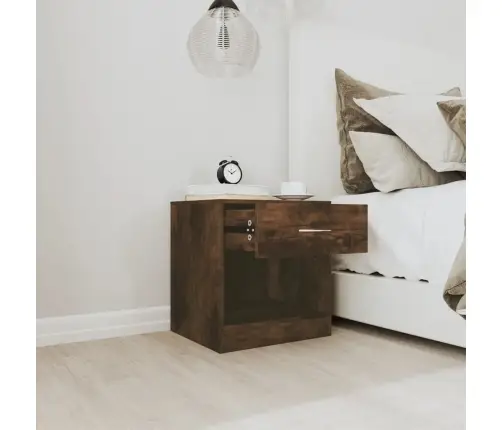 Naktsskapīši Ar Atvilktni, 2 Gab., Ozolkoka Krāsa Vidaxl