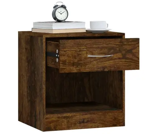 Naktsskapīši Ar Atvilktni, 2 Gab., Ozolkoka Krāsa Vidaxl