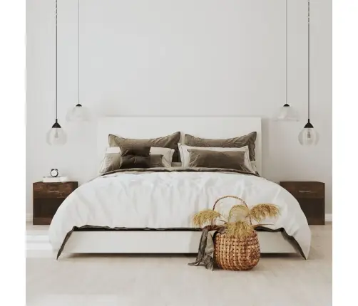 Naktsskapīši Ar Atvilktni, 2 Gab., Ozolkoka Krāsa Vidaxl