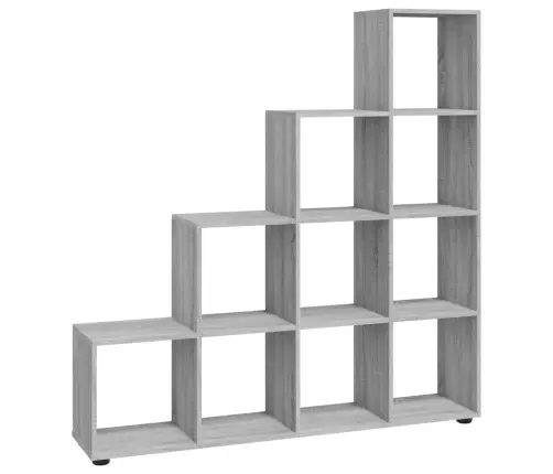 Grāmatu Plaukts Pelēka Ozolkoka Krāsa, 142 Cm Inženierijas Koks Vidaxl