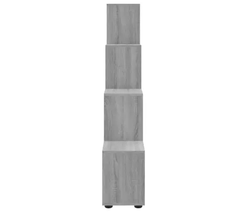 Grāmatu Plaukts Pelēka Ozolkoka Krāsa, 142 Cm Inženierijas Koks Vidaxl