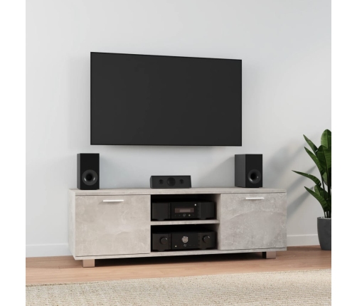 Tv Skapītis, Betona Pelēks, 120X40,5X35 Cm, Inženierijas Koks Vidaxl