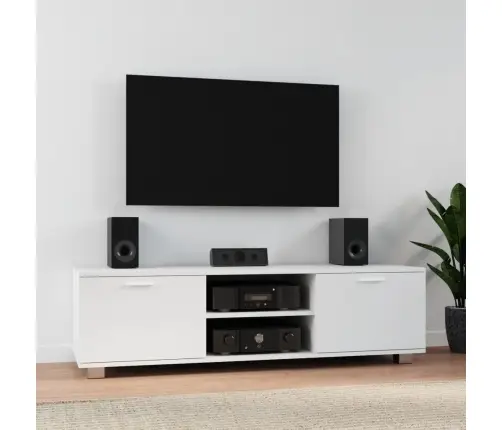 Tv Skapītis, Balts, 140X40,5X35 Cm, Inženierijas Koks Vidaxl
