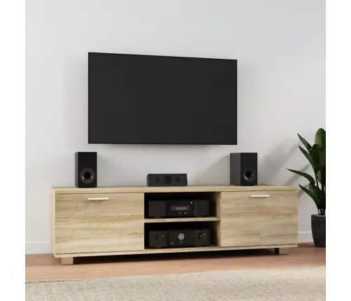 Tv Skapītis, Sonomas Ozola, 140X40,5X35 Cm, Inženierijas Koks Vidaxl