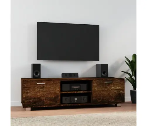 Televizoriaus Spintelė, Dūminio Ąžuolo, 140X40,5X35cm Mediena