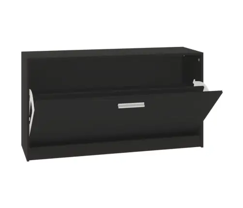 Batų Suolas, Juodas, 80X24X45cm Inžinerinė Mediena