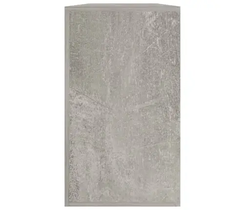 Apavu Plaukts, Betona Pelēks, 80X24X45 Cm, Inženierijas Koks Vidaxl