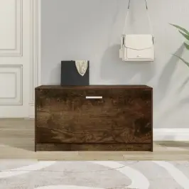 Apavu Plaukts, Dūmakains Ozols, 80X24X45 Cm, Inženierijas Koks Vidaxl