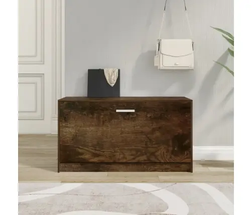 Apavu Plaukts, Dūmakains Ozols, 80X24X45 Cm, Inženierijas Koks Vidaxl