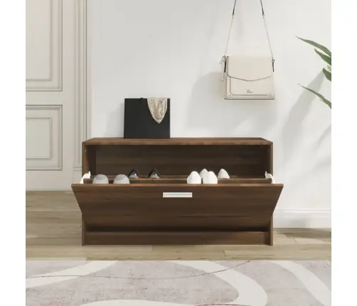 Batų Suoliukas, Rudas Ąžuolo, 80X24X45cm Apdirbta Mediena