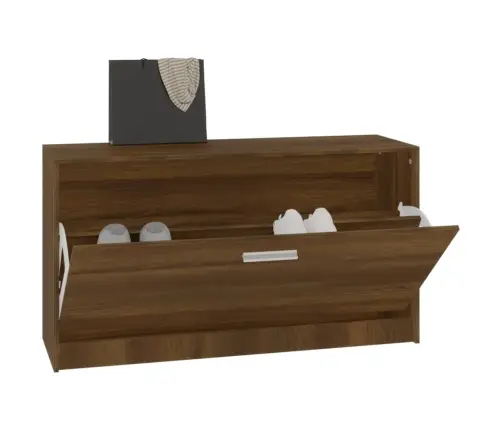 Batų Suoliukas, Rudas Ąžuolo, 80X24X45cm Apdirbta Mediena