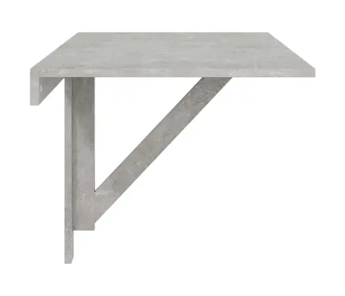 Sienas Galds, Betona Pelēks, 100X60X56 Cm, Inženierijas Koks Vidaxl