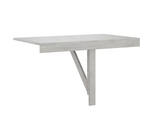 Sienas Galds, Betona Pelēks, 100X60X56 Cm, Inženierijas Koks Vidaxl