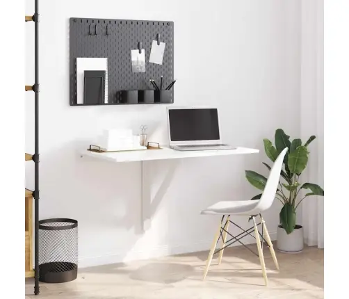 Kokkupandav Seinalaud, Kõrgläikega Valge, 100X60X56Cm Tehispuit