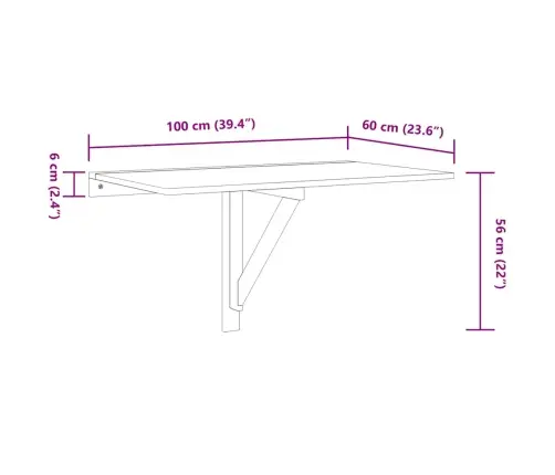 Kokkupandav Seinalaud, Kõrgläikega Valge, 100X60X56Cm Tehispuit