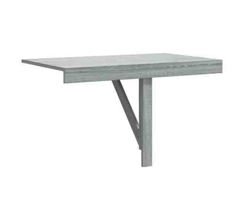 Sienas Galds, Pelēka Ozola, 100X60X42Cm, Inženierijas Koks Vidaxl