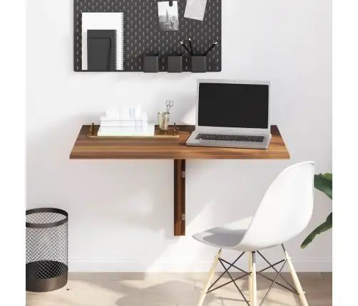 Sienas Galds, Brūna Ozolkoka, 100X60X56 Cm, Inženierijas Koks Vidaxl