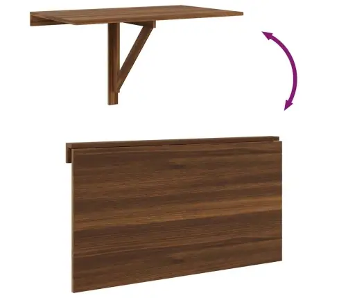 Sienas Galds, Brūna Ozolkoka, 100X60X56 Cm, Inženierijas Koks Vidaxl