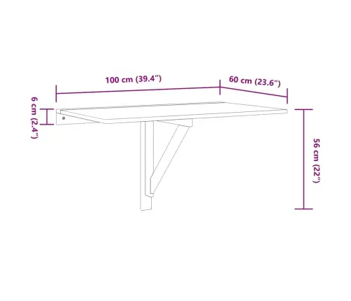 Sienas Galds, Brūna Ozolkoka, 100X60X56 Cm, Inženierijas Koks Vidaxl