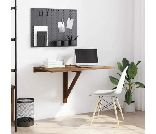 Sienas Galds, Brūna Ozolkoka, 100X60X56 Cm, Inženierijas Koks Vidaxl