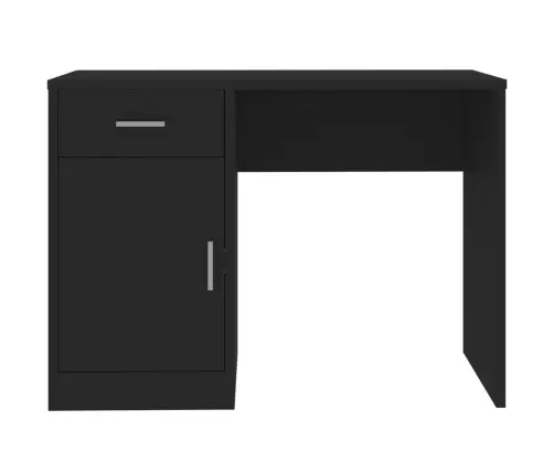 Rakstāmgalds Ar Atvilktni Un Skapīti, Melns, 100X40X73 Cm Vidaxl