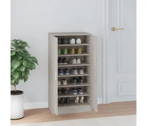 Spintelė Batams, Betono Pilka, 55X35X108cm Apdirbta Mediena