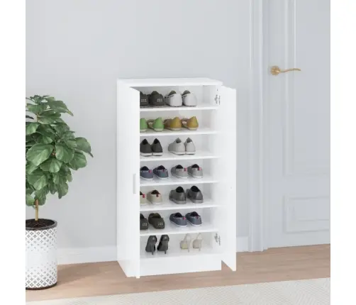 Spintelė Batams, Balta, 55X35X108cm Apdirbta Mediena, Blizgi