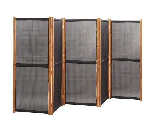 5-Paneļu Istabas Aizslietnis, Melns, 350X180 Cm Vidaxl