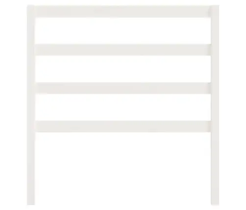 Lovos Galvūgalis, Baltas, 81X4X100cm Pušies Medienos Masyvas Lovos Galvūgalis, Baltas, 81X4X100cm Pušies Medienos Masyvas