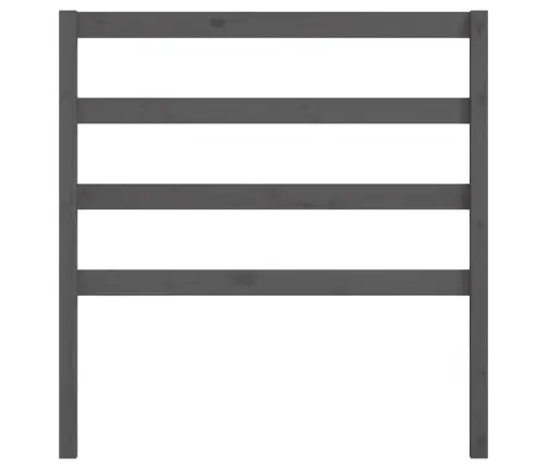 Gultas Galvgalis, Pelēks, 81X4X100 Cm, Priedes Masīvkoks Vidaxl