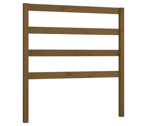 Gultas Galvgalis, Medus Brūns, 81X4X100 Cm, Priedes Masīvkoks Vidaxl