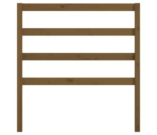 Gultas Galvgalis, Medus Brūns, 81X4X100 Cm, Priedes Masīvkoks Vidaxl