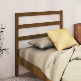 Gultas Galvgalis, Medus Brūns, 106X4X100 Cm, Priedes Masīvkoks Vidaxl