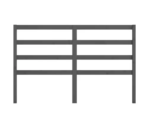 Gultas Galvgalis, Pelēks, 166X4X100 Cm, Priedes Masīvkoks Vidaxl