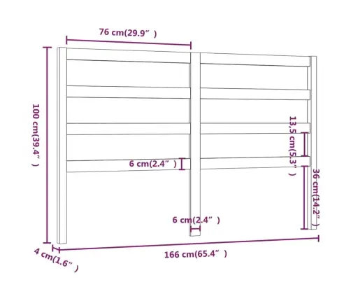 Lovos Galvūgalis, Medaus Rudas, 166X4X100cm Pušies Masyvas
