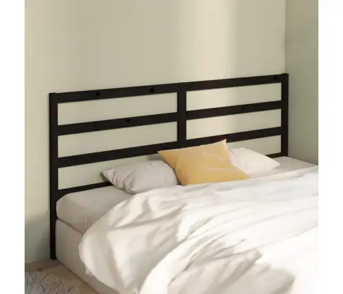 Gultas Galvgalis, Melns, 186X4X100 Cm, Priedes Masīvkoks Vidaxl