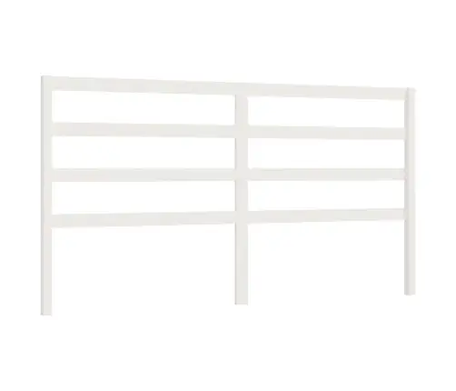Gultas Galvgalis, Balts, 206X4X100 Cm, Priedes Masīvkoks Vidaxl