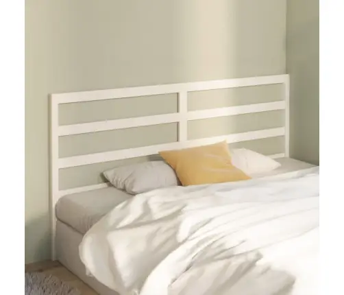 Gultas Galvgalis, Balts, 206X4X100 Cm, Priedes Masīvkoks Vidaxl