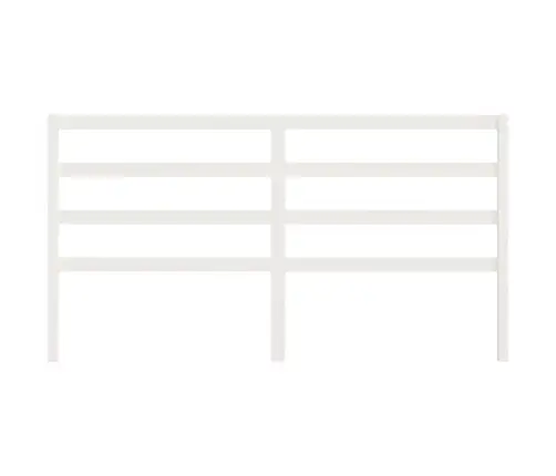 Gultas Galvgalis, Balts, 206X4X100 Cm, Priedes Masīvkoks Vidaxl