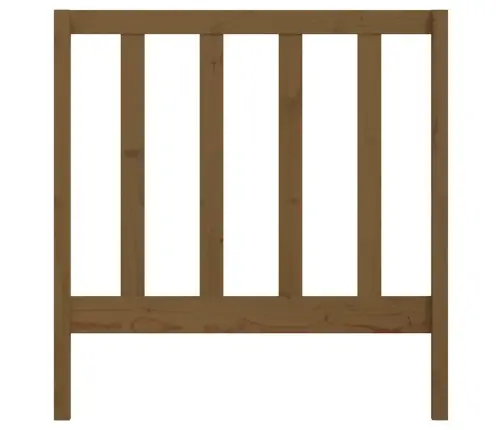 Gultas Galvgalis, Medus Brūns, 81X4X100 Cm, Priedes Masīvkoks Vidaxl