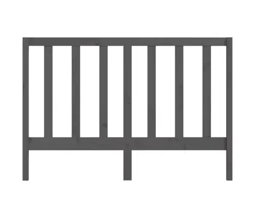 Lovos Galvūgalis, Pilkas, 141X4X100cm Pušies Medienos Masyvas