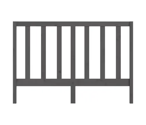 Gultas Galvgalis, Pelēks, 166X4X100 Cm, Priedes Masīvkoks Vidaxl