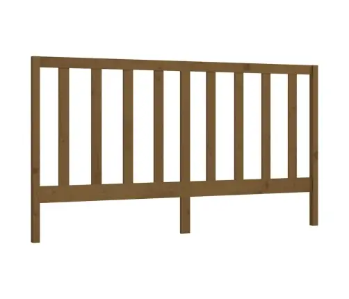 Gultas Galvgalis, Medus Brūns, 206X4X100 Cm, Priedes Masīvkoks Vidaxl