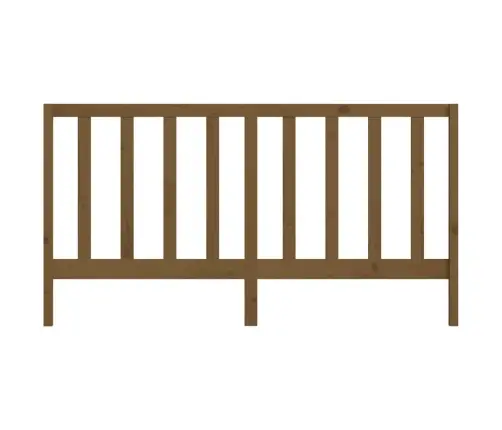 Gultas Galvgalis, Medus Brūns, 206X4X100 Cm, Priedes Masīvkoks Vidaxl