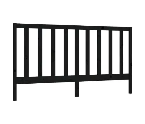 Gultas Galvgalis, Melns, 206X4X100 Cm, Priedes Masīvkoks Vidaxl