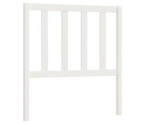 Gultas Galvgalis, Balts, 81X4X100 Cm, Priedes Masīvkoks Vidaxl