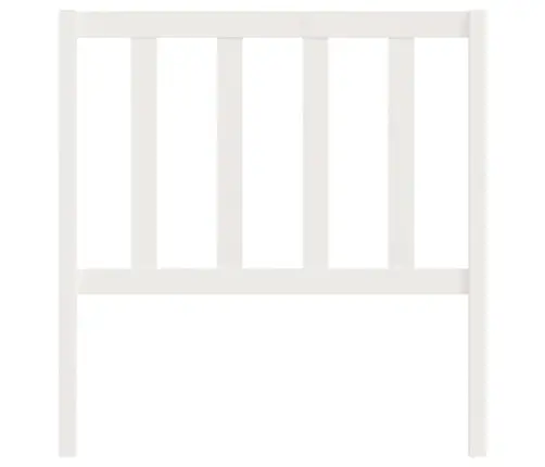 Gultas Galvgalis, Balts, 81X4X100 Cm, Priedes Masīvkoks Vidaxl